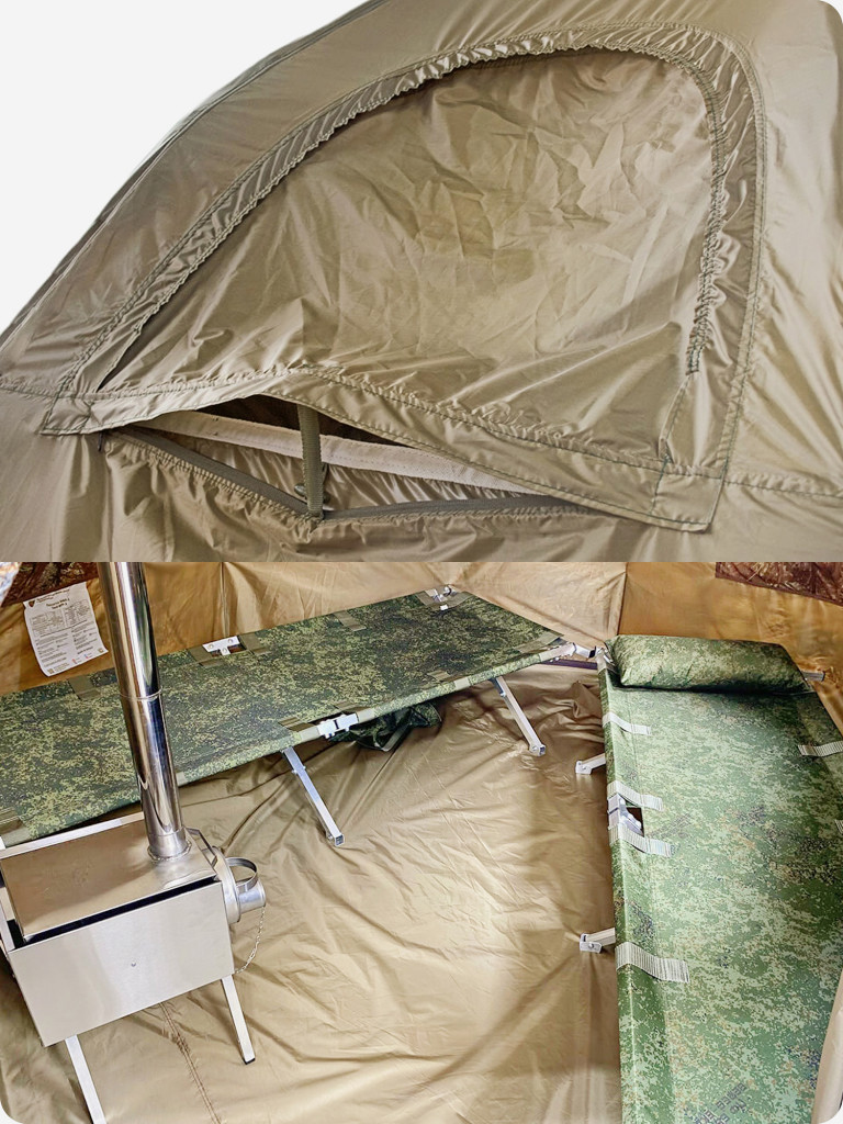 Палатка всесезонная МФП-3 Берег Хаки двухслойная