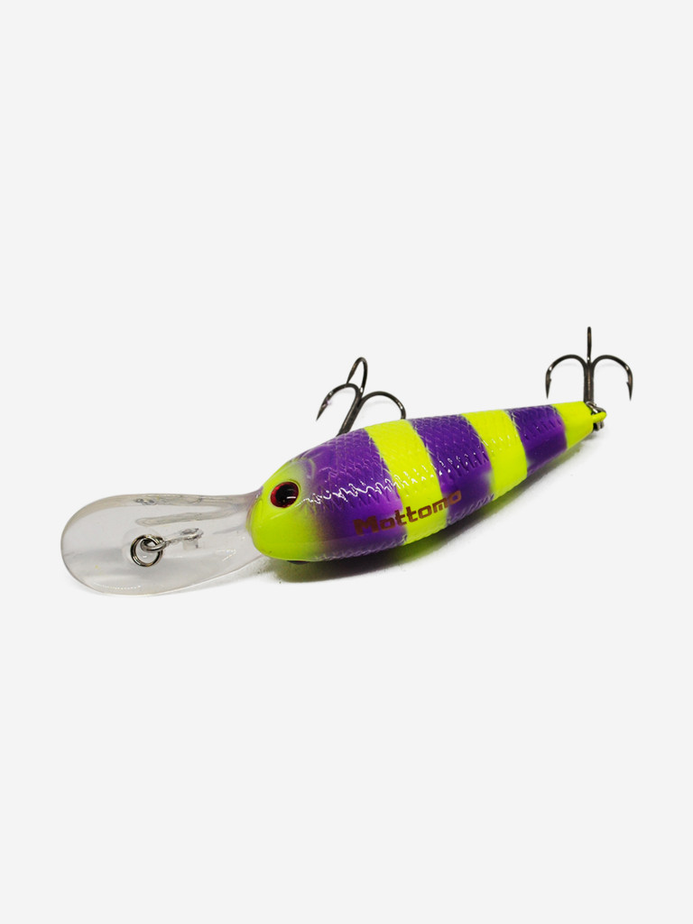 Воблер Mottomo Deep Wrestler 55F 9g Violet Chartreuse