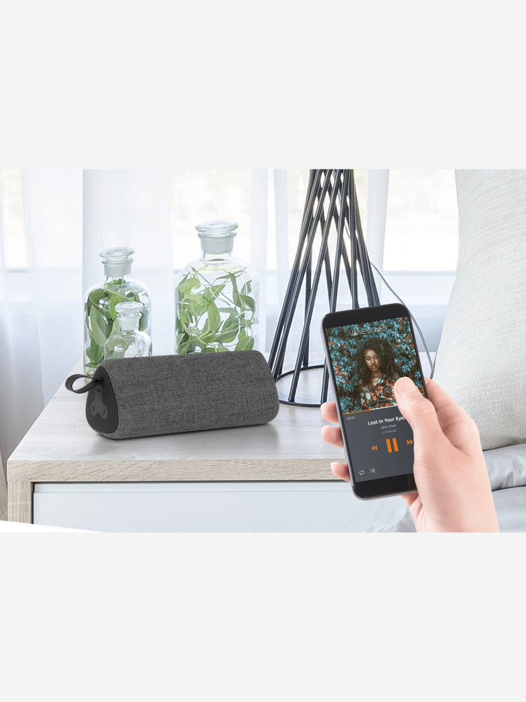Легкая, обтянутая стильной тканью, блютуз колонка Technisat BLUSPEAKER TWS , 0000/9118, Германия