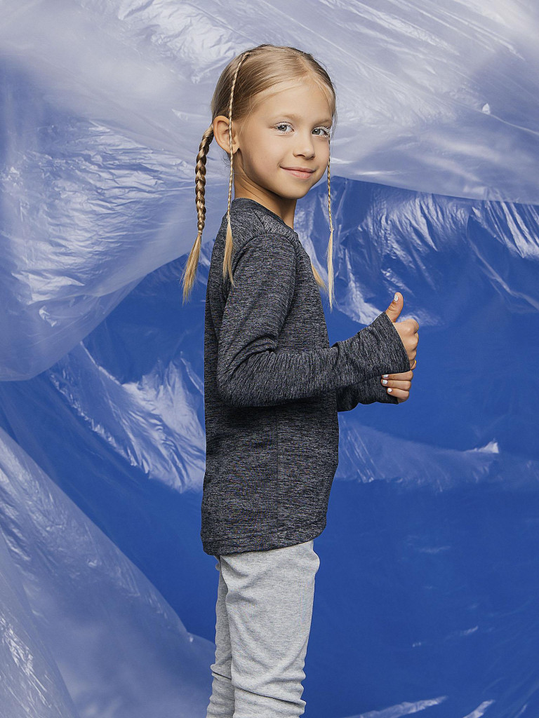 Термобелье верх для девочек batik темно-серый