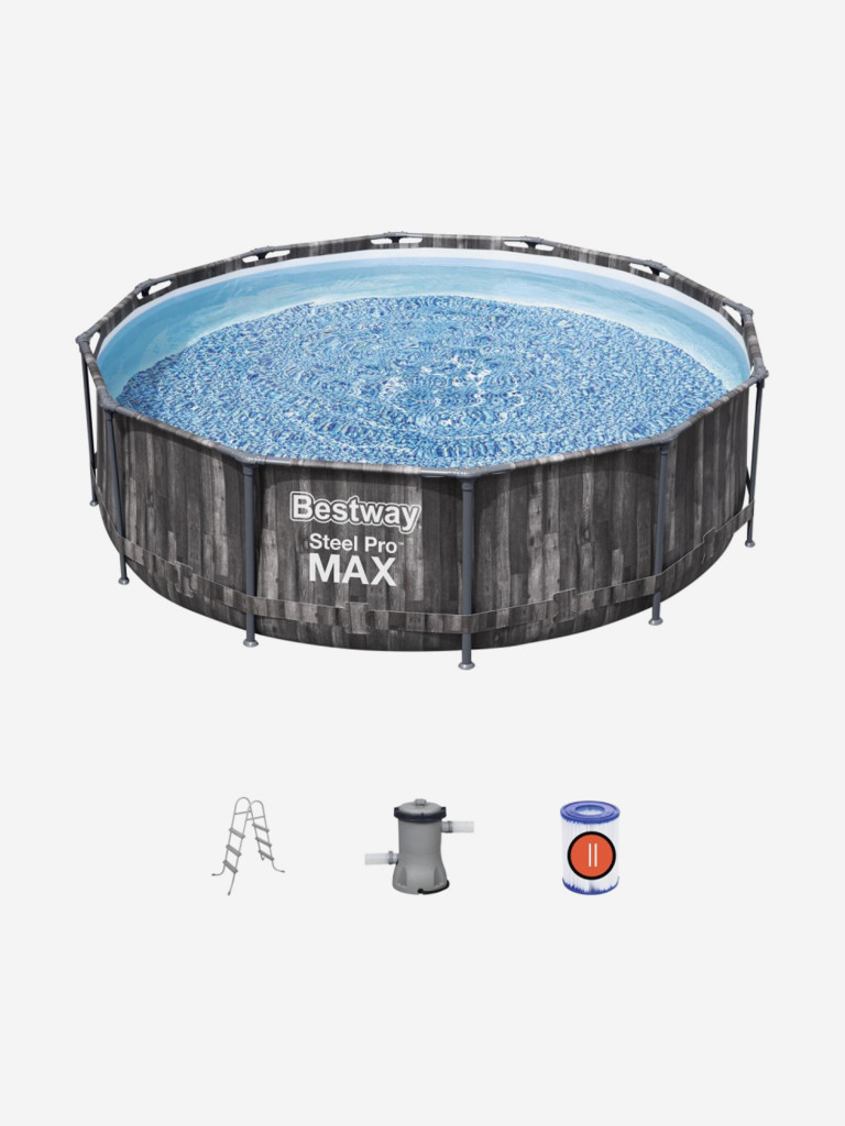 Бассейн каркасный Bestway 5614X Steel Pro MAX (366х100см) фильтр-насос, лестница