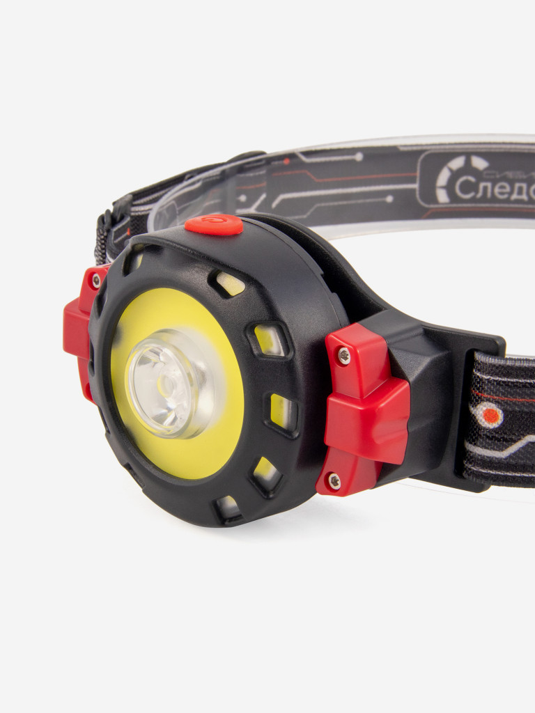 Фонарь налобный Сибирский Следопыт-Flash, 1 Led+1 Сob, аккумулятор 220В.