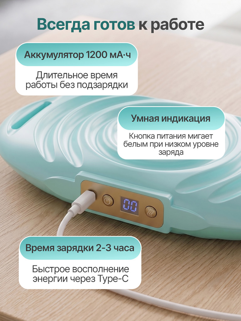 Вибромассажер для шеи, спины и плеч с функцией нагрева DFC VM-SQ-D1G
