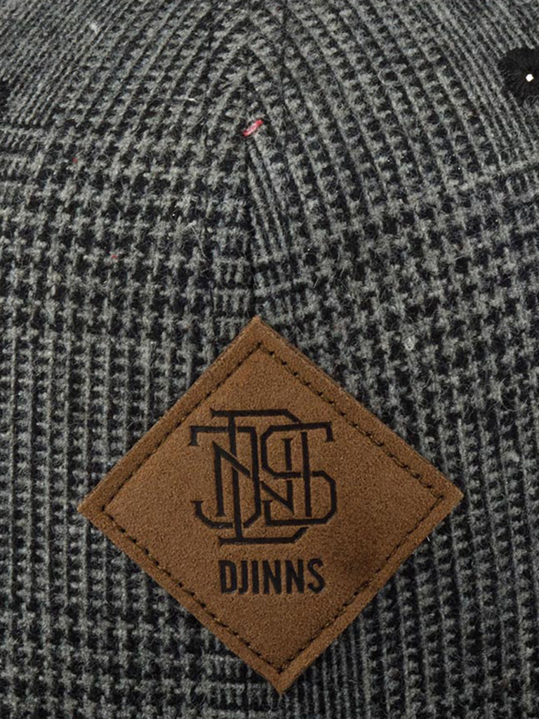 Бейсболка с прямым козырьком DJINNS 6P SB Woven Tile (серый)