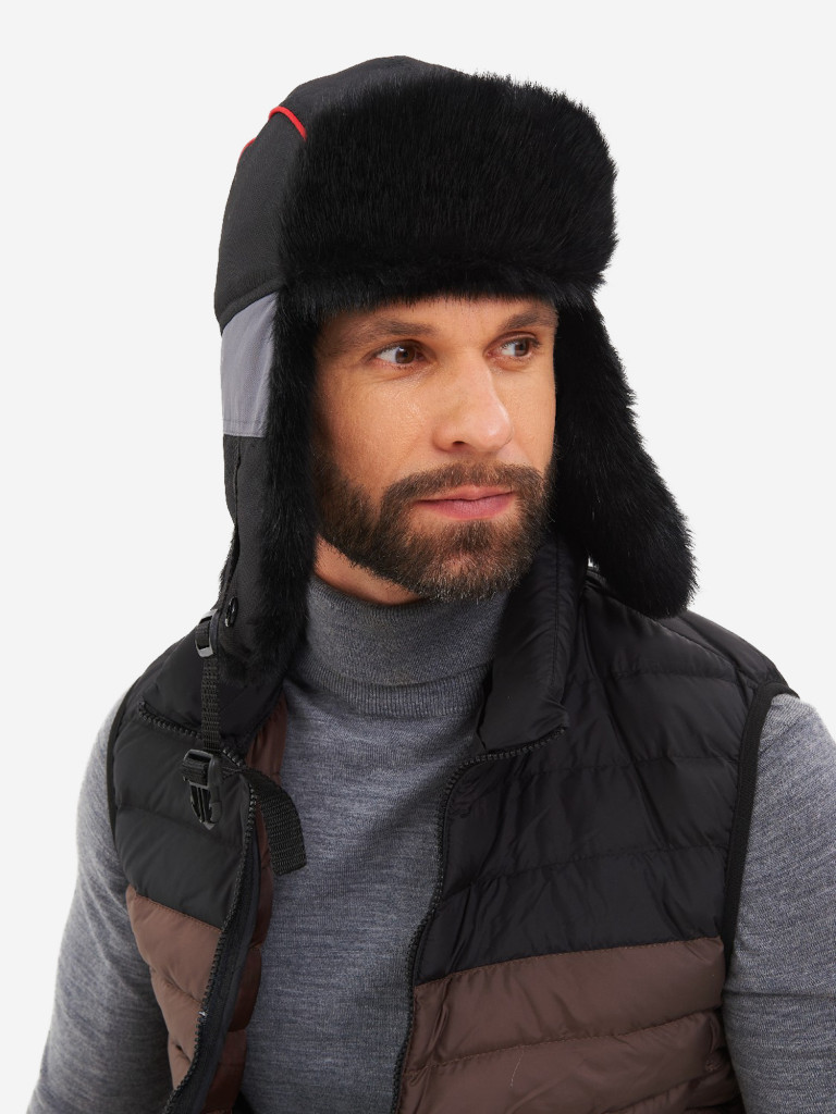 Шапка-ушанка зимняя мужская Huntsman Siberia Breathable меховая мембранная