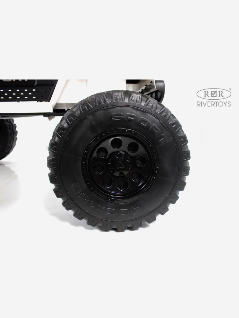 Двухместный 4 WD трансформер электромобиль RIVERTOYS Jeep с пультом