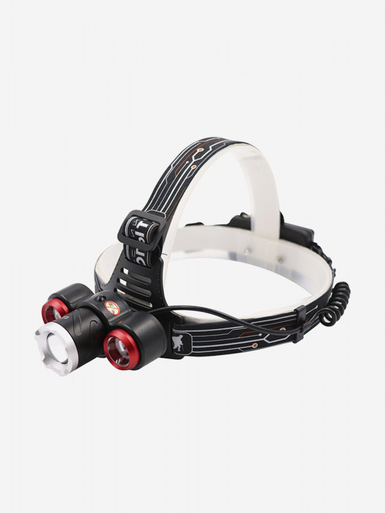 Фонарь налобный Сибирский Следопыт-Смит, 3L, zoom, аккумулятор, 220B, 12B.