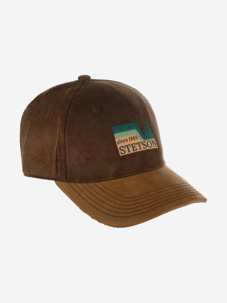 Бейсболка STETSON 7721173 BASEBALL CAP WOODS (коричневый)