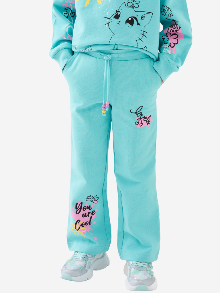 Комплект для девочек: свитшот, брюки PlayToday