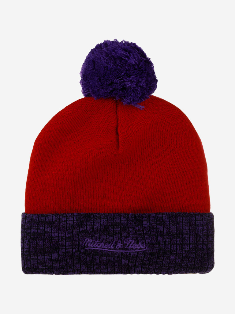 Шапка с помпоном MITCHELL NESS HPCK1052-TRAYYPPPRED1 Toronto Raptors NBA (красный)