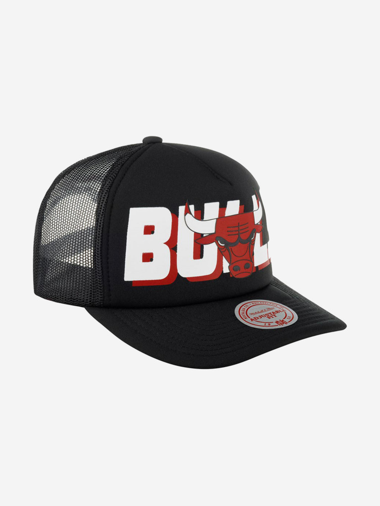 Бейсболка с сеточкой MITCHELL NESS HHSS5345-CBUYYPPPBLCK Chicago Bulls NBA (черный)