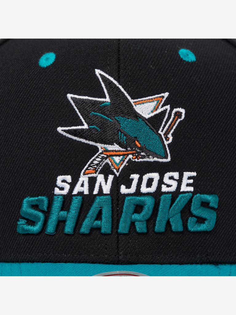 Бейсболка MITCHELL NESS HP8591-SJSBLCK San Jose Sharks NHL (черный)
