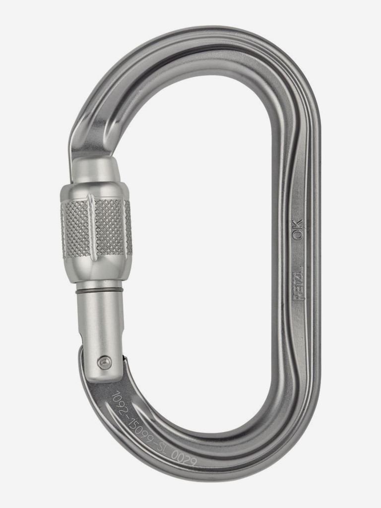 Карабин альпинистский Petzl OK SL, серый