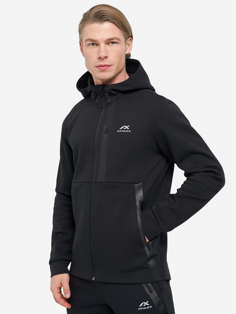 фото Толстовка мужская athlex top fleece, черный