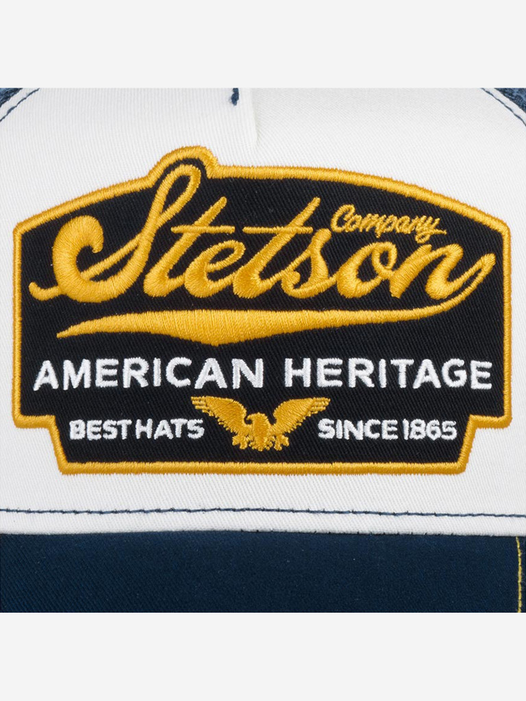 Бейсболка с сеточкой STETSON 7751103 TRUCKER CAP AMERICAN HERITAGE (синий)