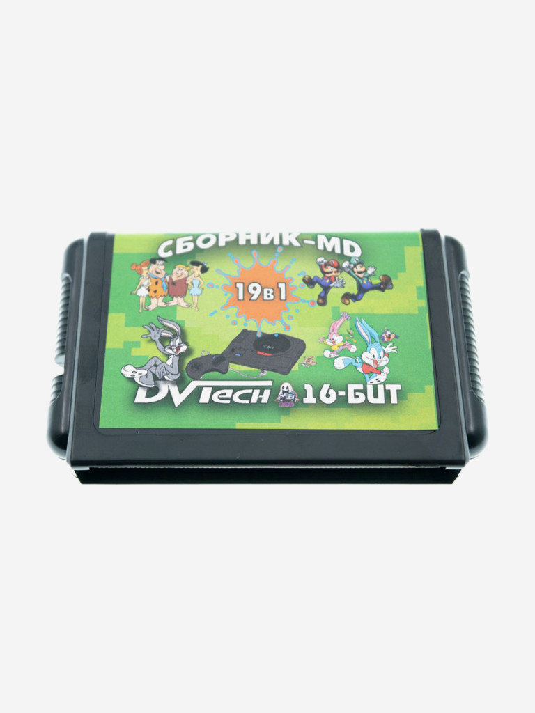 Картридж игровой DVTech 19 в 1 (на русском) 16bit