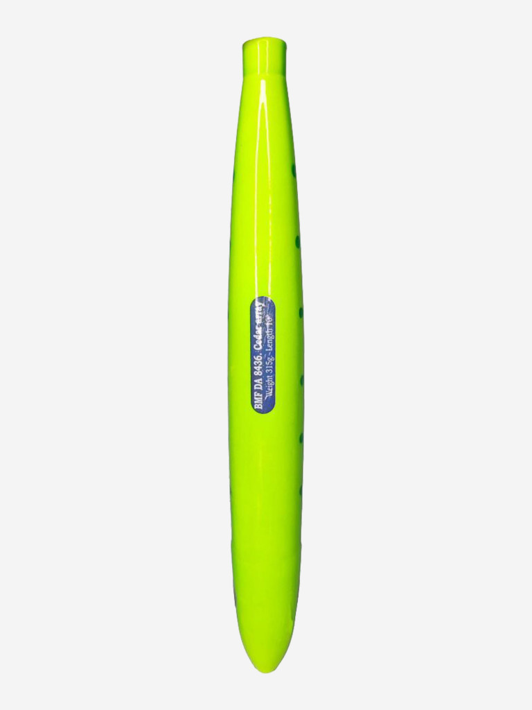 Плуг троллинговый Blue Marlin 25 см 315 гр Green Cedar Plug. Специальный крючок Mustad Big Game 3412-DT O'Shaughnessy 10/0 в подарок.