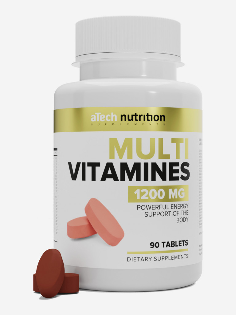 Комплексная добавка к пище «MULTIVITAMINES» 1200 мг 90 таблеток марки aTech