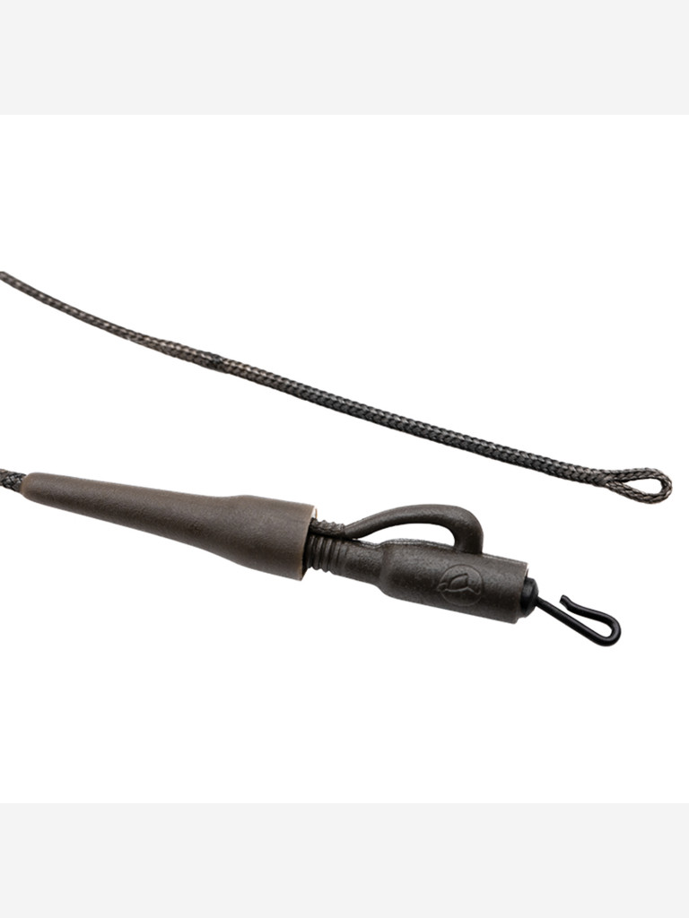 Монтаж с безопастной клипсой Basix Lead Clip Leaders KORDA 50cm Camo green 50lb