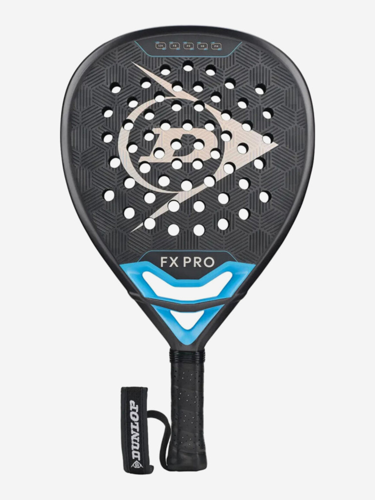 Ракетка для падел-тенниса Dunlop FX Pro Gun Metal Cyan Metallic