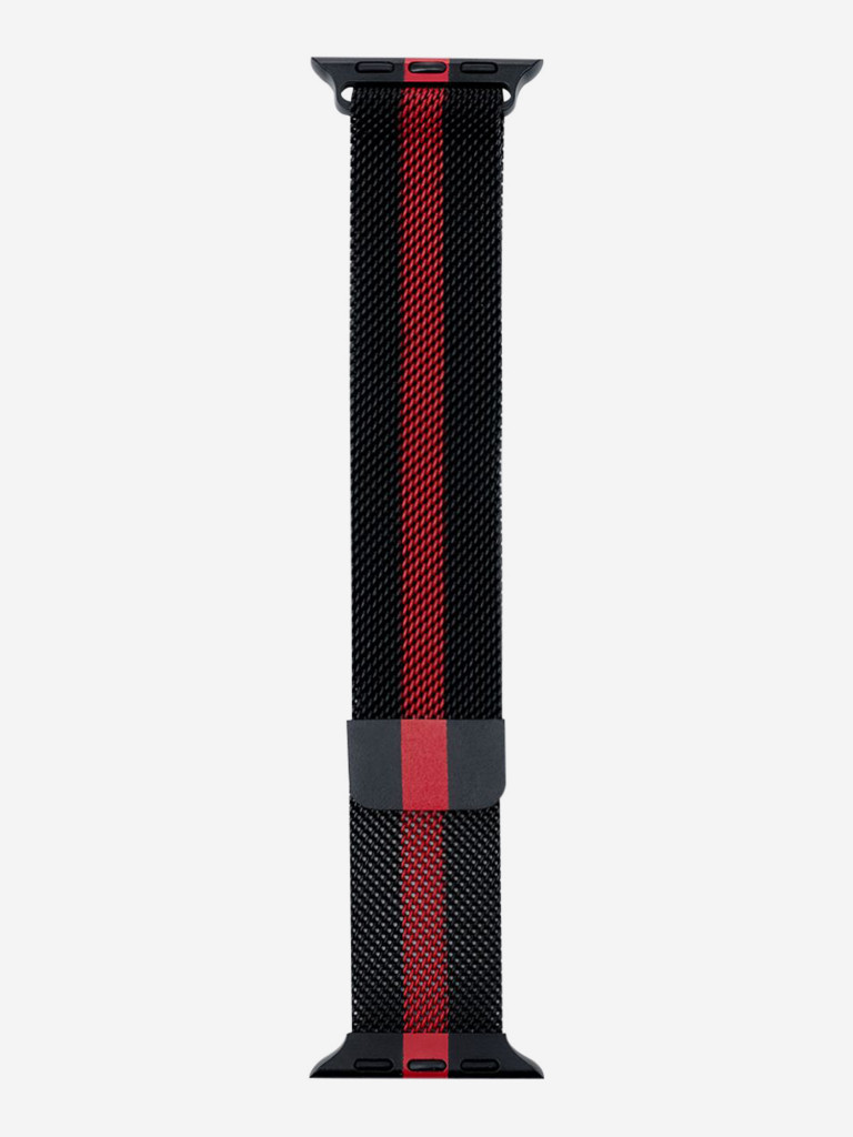 Ремешок для часов Apple Watch Ultra/49/45/44/SE/42 mm Mutural Оригинал, ультралегкий металлический на магните — черно-красный