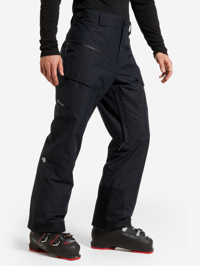 фото Брюки утепленные мужские mountain hardwear cloud bank gore-tex insulated pant, черный