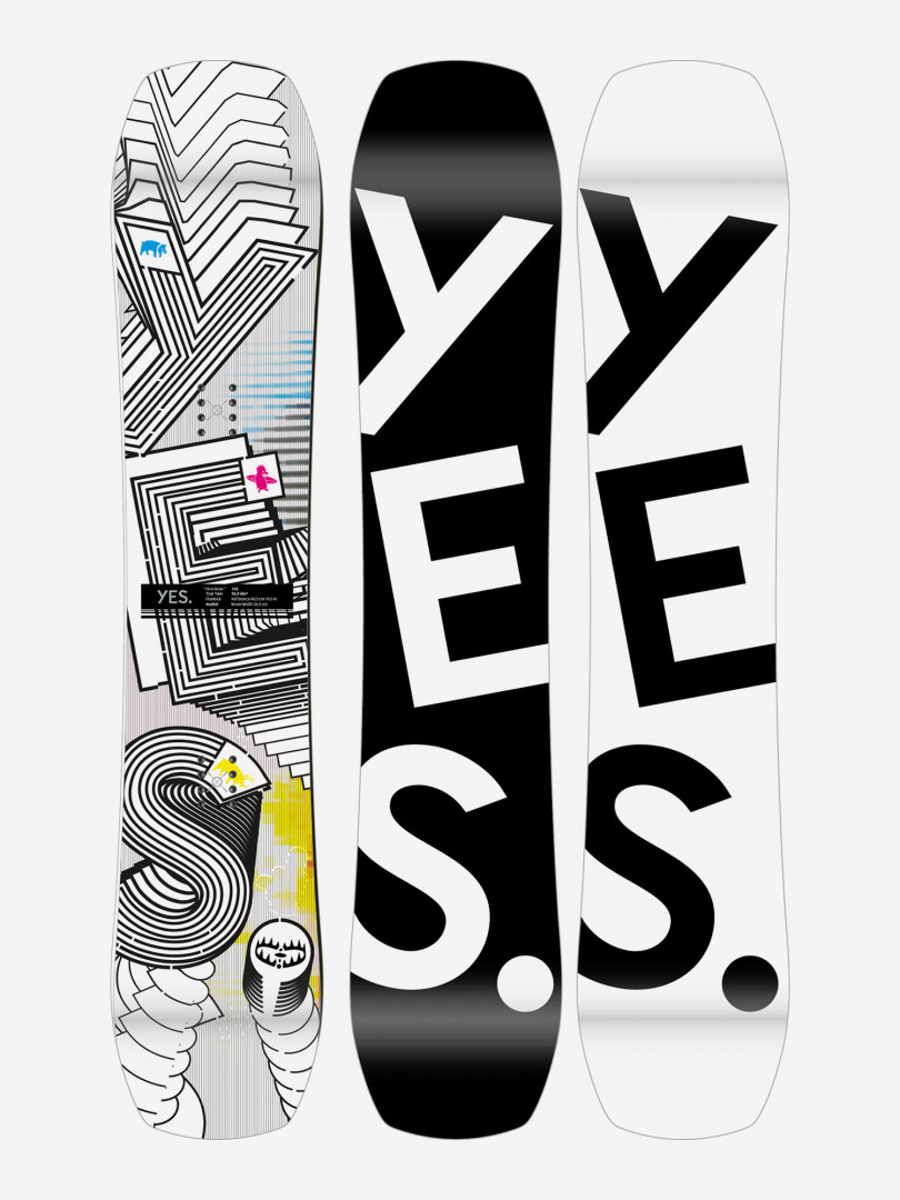 фото Сноуборд детский yes first basic, белый yes.