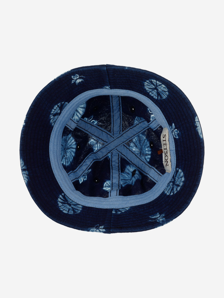 Панама STETSON 1891901 BUCKET COTTON (синий)