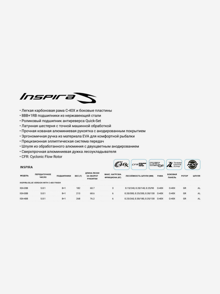 Катушка для спиннинга OKUMA Inspira C5000A Spinning 5.2:1
