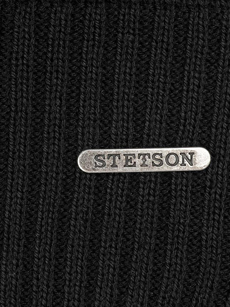 Шапка без отворота STETSON 8599338 OVERSIZED MERINO (черный)