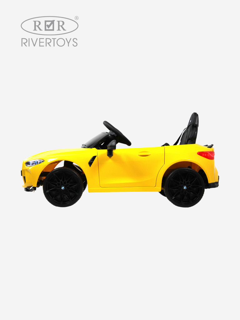 Детский электромобиль RIVERTOYS BMW M4 (A004AA) желтый