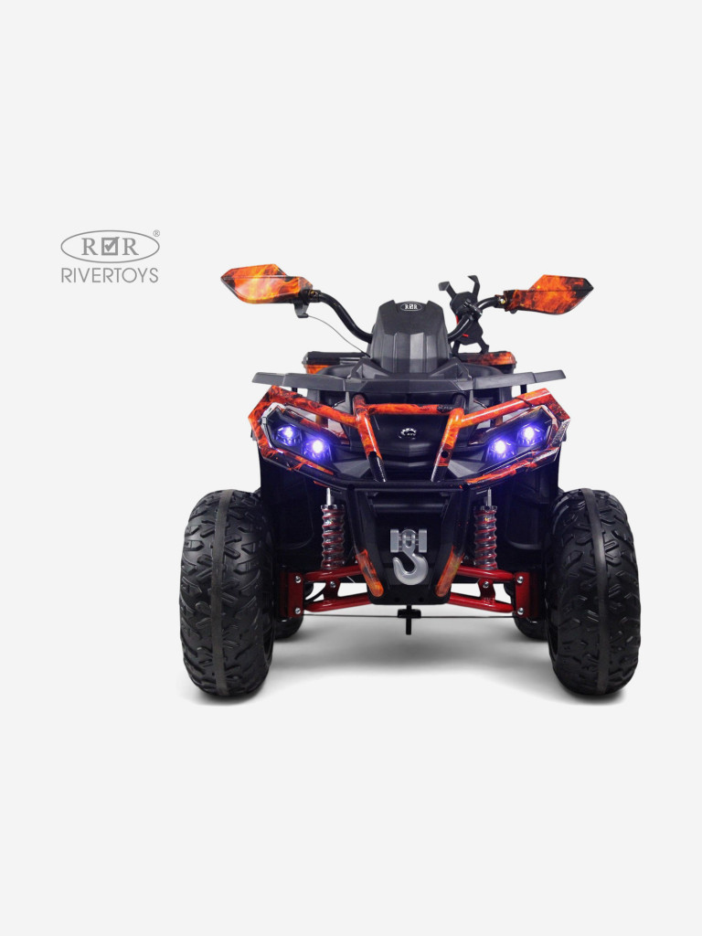 Детский электроквадроцикл RIVERTOYS Z111ZZ огненный