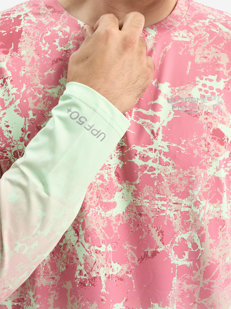 Лонгслив мужской Extreme Fishing ADD-G703 для рыбалки, UPF50+ с защитой от насекомых