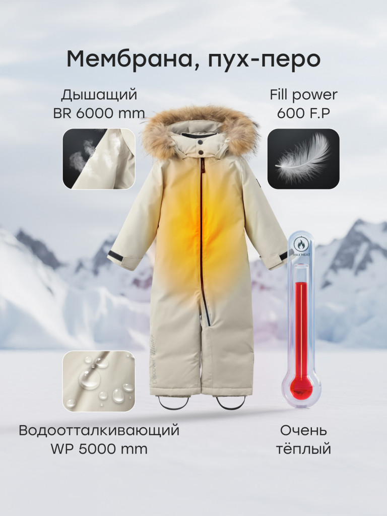 Комбинезон утепленный детский Happy Baby