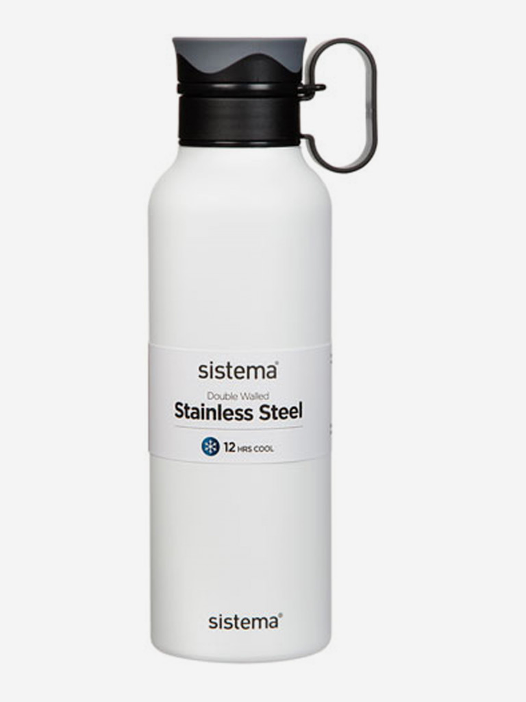 Термобутылка Sistema "Hydrate" с петелькой 600мл белая 565