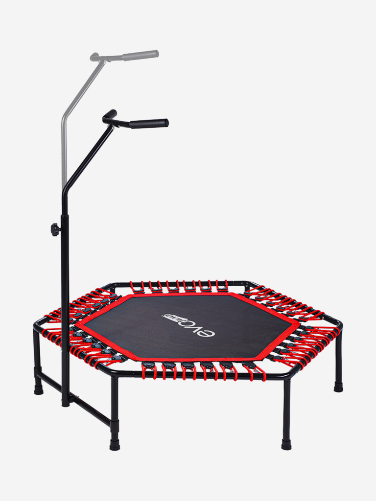 Батут спортивный для фитнеса и джампинга EVO JUMP PRO, красный