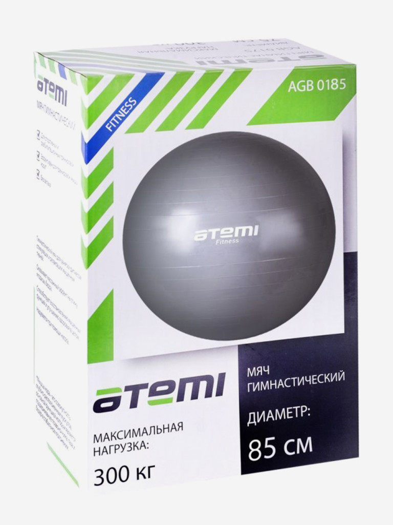 Мяч гимнастический Atemi 85 см, серый, 30196