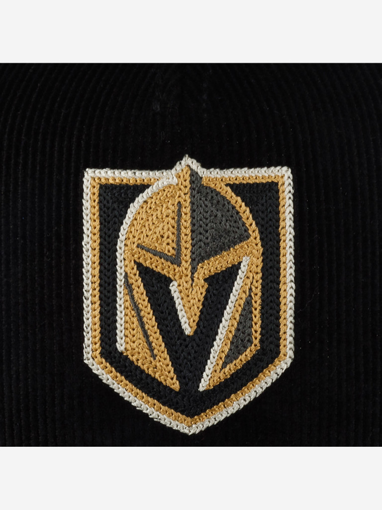 Бейсболка AMERICAN NEEDLE 23022A-VGK Vegas Golden Knights Corduroy Valin NHL (черный)