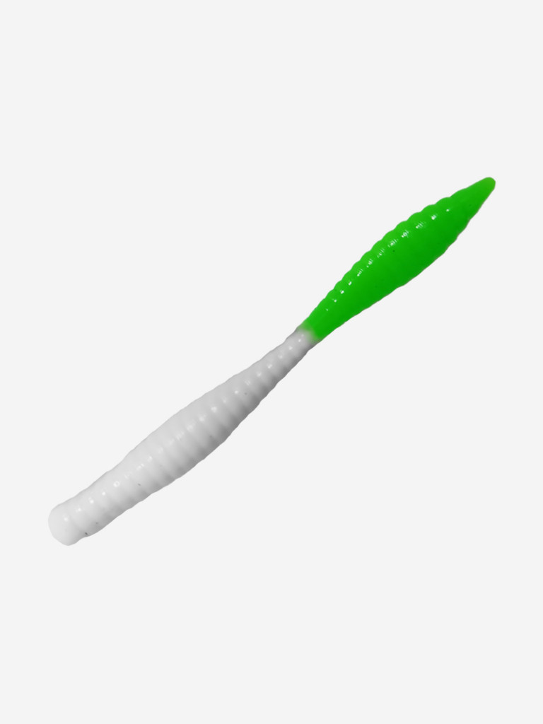 Силикон TROUT LURE (SANSAN) в банке, BEAVER 77, СЫР,COL. 15 (White-Green), (10шт)
