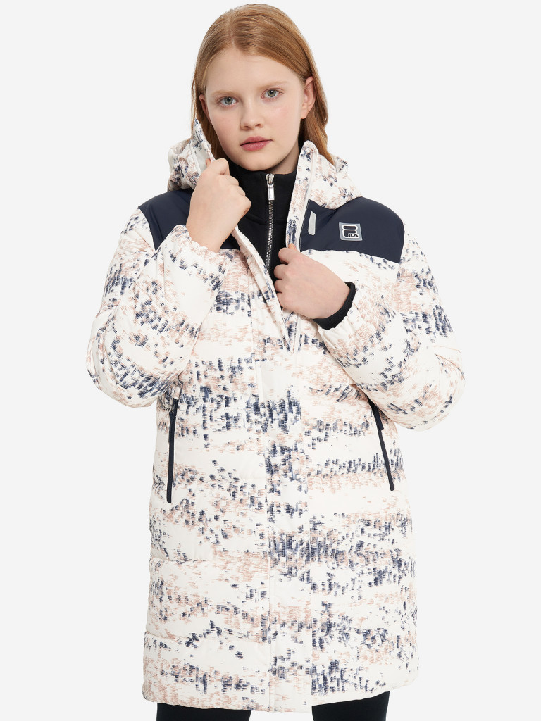 Пальто утепленное для девочек FILA