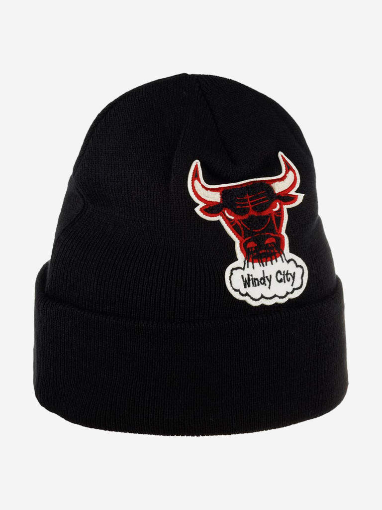Шапка с отворотом MITCHELL NESS KTCFFH21HW008-CBUBLCK Chicago Bulls NBA (черный)