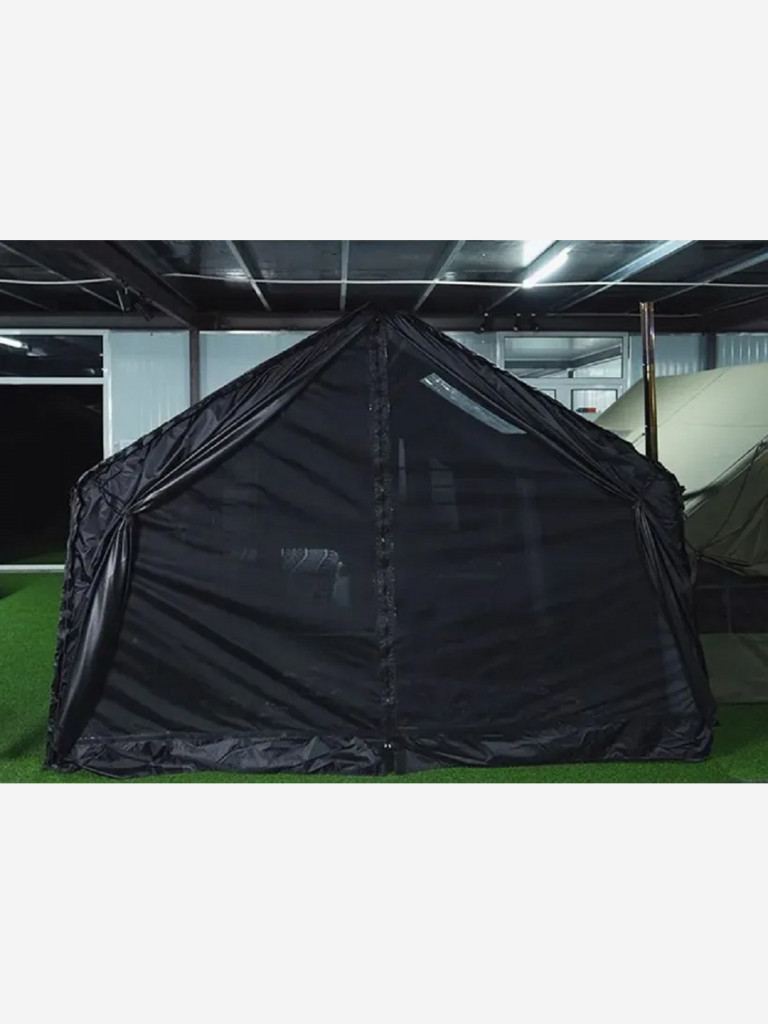 Надувная палатка Coody 8.0 Black, 320×250×220 см, 2–4 человека, 2 входа, навес