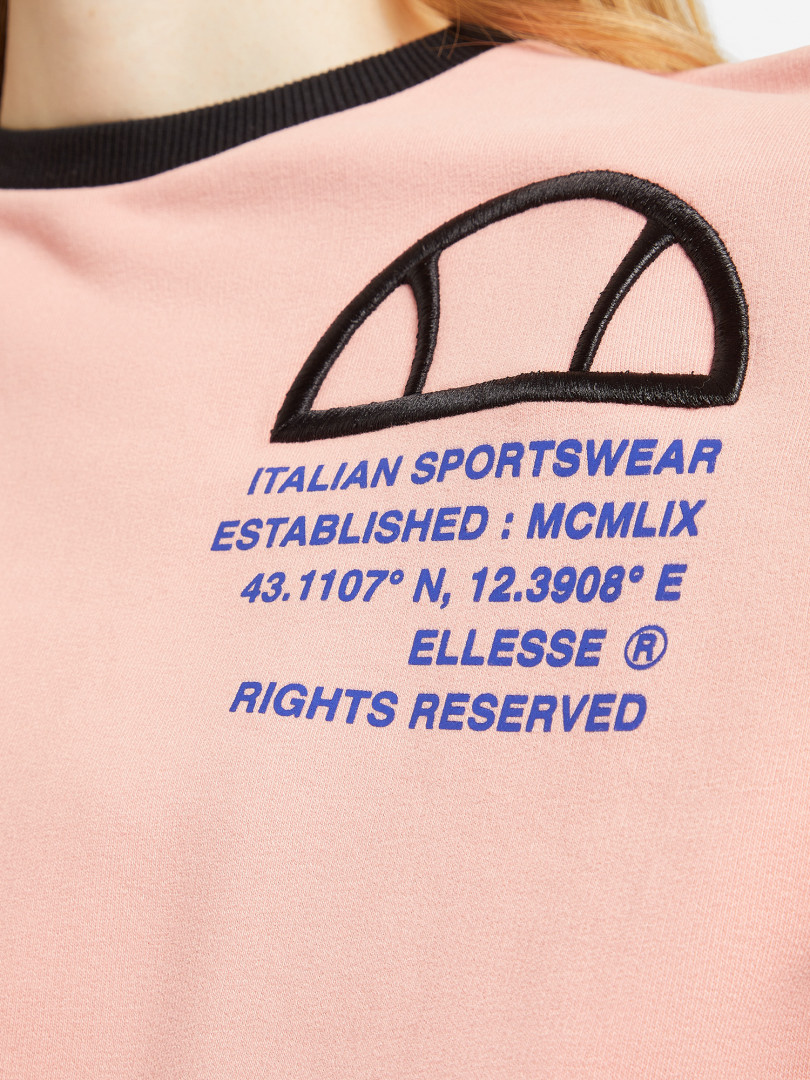 фото Свитшот женский ellesse sunburn, розовый