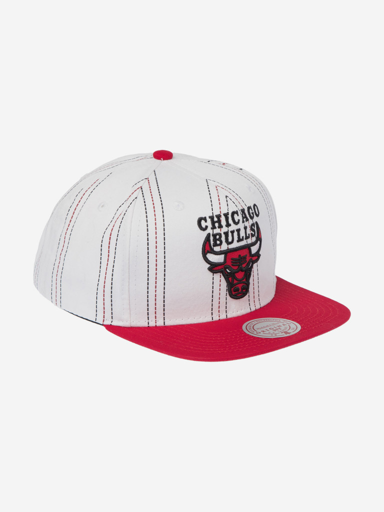 Бейсболка с прямым козырьком MITCHELL NESS HS11452-CBUWHIT Chicago Bulls NBA