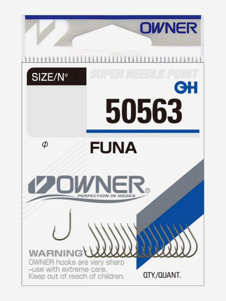 Крючок OWNER Funa brown №12 18шт