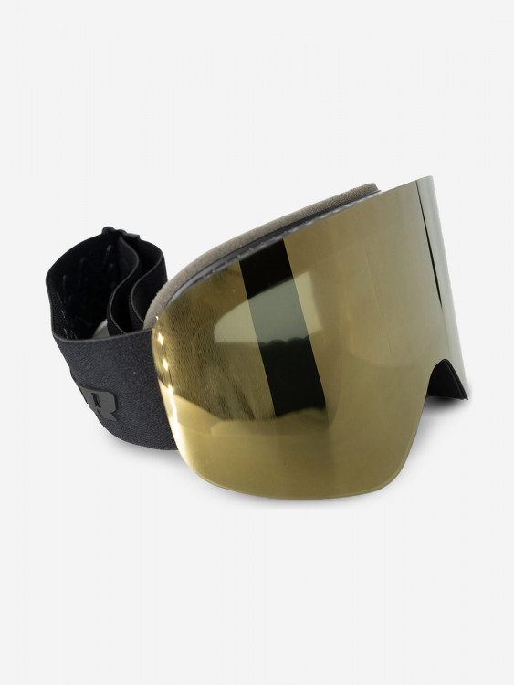 Маска горнолыжная для сноуборда лыж снегоходов EasyRider BLACK/GOLD