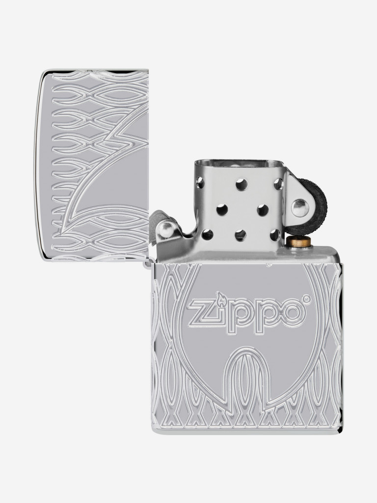 Зажигалка бензиновая ZIPPO 48838 Armor Logo Flame