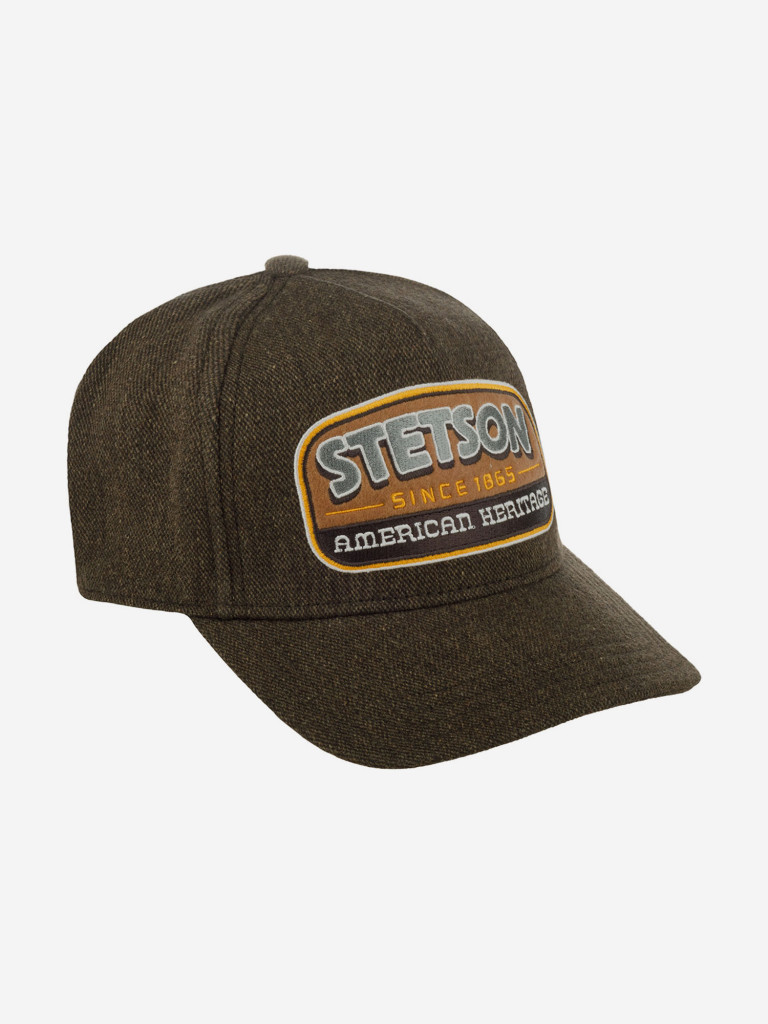 Бейсболка классическая STETSON 7760101 TRUCKER CAP WOOL/LINEN (коричневый)