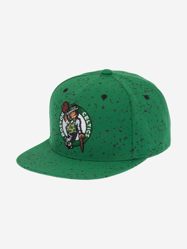 Бейсболка с прямым козырьком MITCHELL NESS HS11479-BCEGREN Boston Celtics NBA (зеленый)