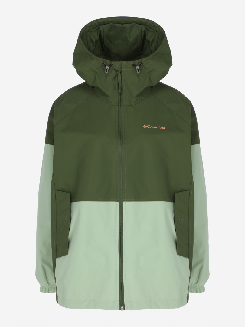 фото Ветровка женская columbia columbia park ii jacket, зеленый